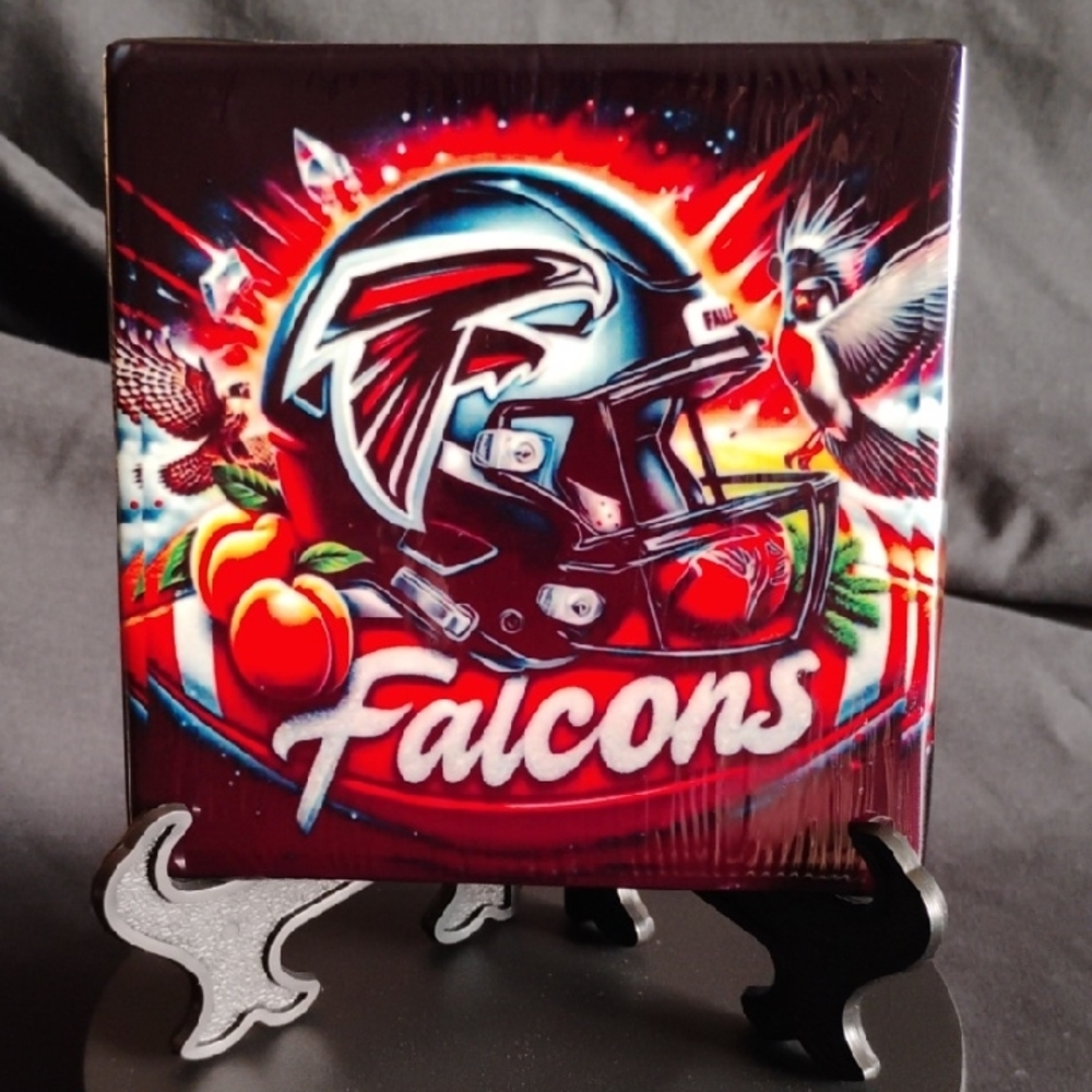 Hand Crafted Falcons Art